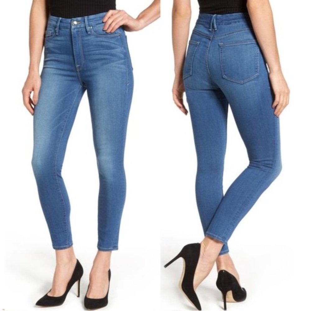 Good American Good Legs Crop Skinny Jeans Plus 24